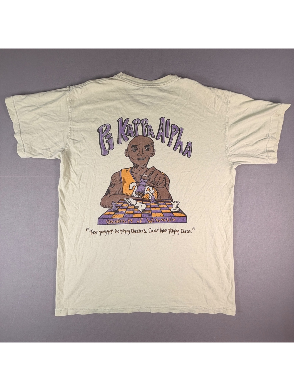 Kobe Bryant Pi Kappa Alpha Shirt Mens M Comfort Colors Fall Rush 2020 Pocket Tee